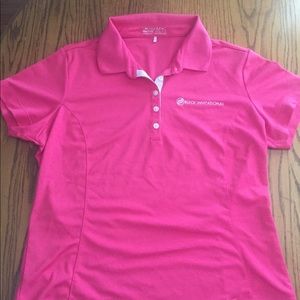 Nike Women’s pink golf shirt size L